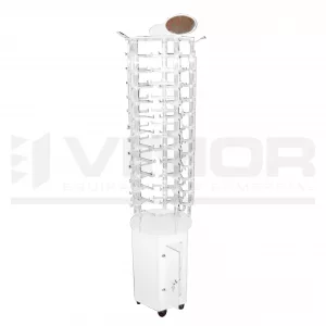 EXPOSITOR 48GAFAS ALTO C/ALMACEN BLANCO 160cm