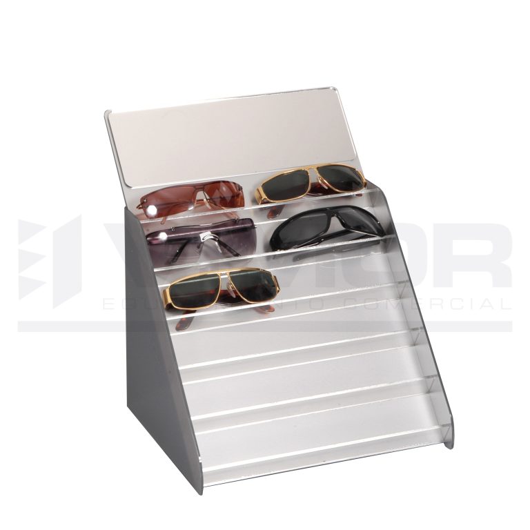 EXPOSITOR METACRILATO GAFAS TRANSPARENTE A-25cm B-25cm C-30cm