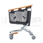 CARROS SUPERMERCADO PLÁSTICO 160L CON BANDEJA PARA 12KG