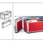 MESA OFERTAS PLEGABLE CROMADO