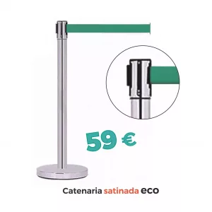 CATENARIA ECO SATINADA CON CINTA RETRACTIL