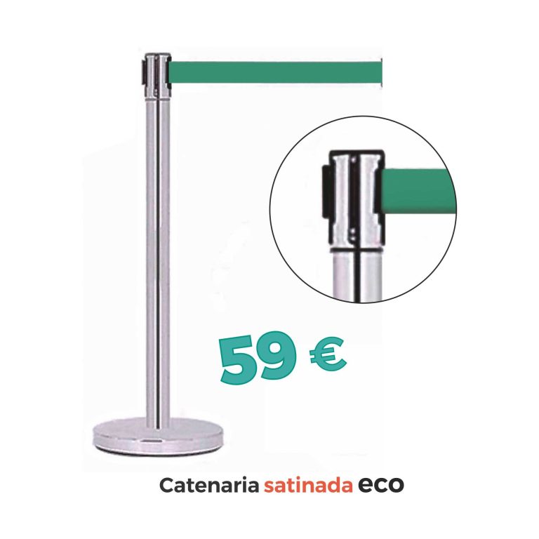 CATENARIA ECO SATINADA CON CINTA RETRACTIL