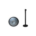 CATENARIA ECO NEGRA CON CINTA RETRACTIL