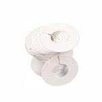 10 SEPARADORES DE TALLAS BLANCO LISO TUBO 35mm.