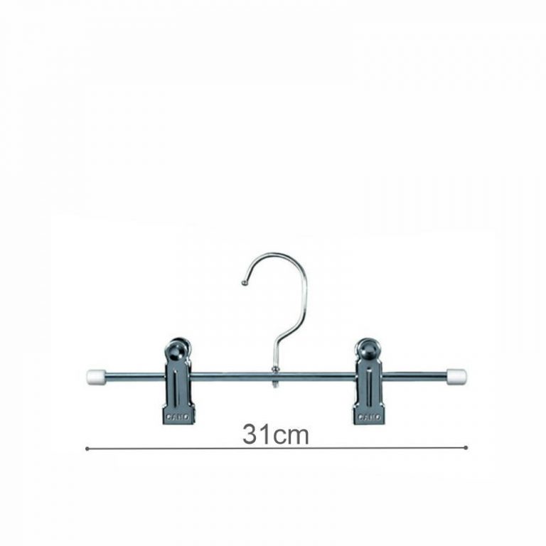 PERCHA PINZAS CROMADO 2 PINZAS. 31cm