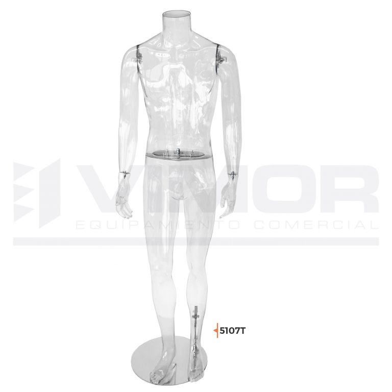 MANIQUI CABALLERO SIN CABEZA TRANSPARENTE