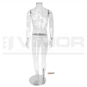 MANIQUI CABALLERO SIN CABEZA TRANSPARENTE