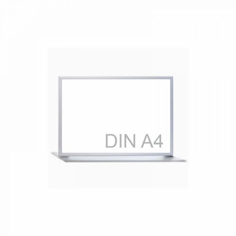 PORTACARTELES MARCO DE ALUMINIO SOBREMESA DOBLE CARA DIN A4