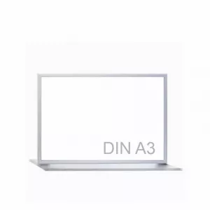 PORTACARTELES MARCO DE ALUMINIO SOBREMESA DOBLE CARA DIN A3