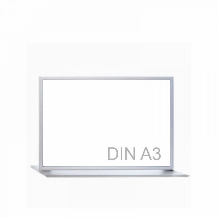 PORTACARTELES MARCO DE ALUMINIO SOBREMESA DOBLE CARA DIN A3