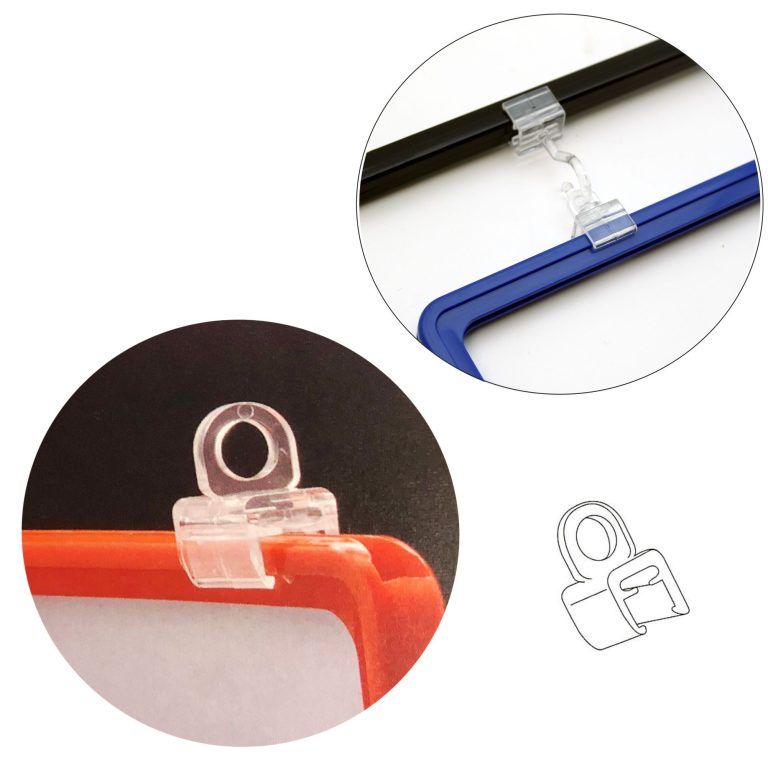 PINZA CON ANILLA PARA PORTACARTEL ABS