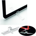 SUJECION DOBLE PARA PORTACARTEL ABS