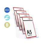 PORTAFOLLETOS 1 LINEA 4 FILAS A5