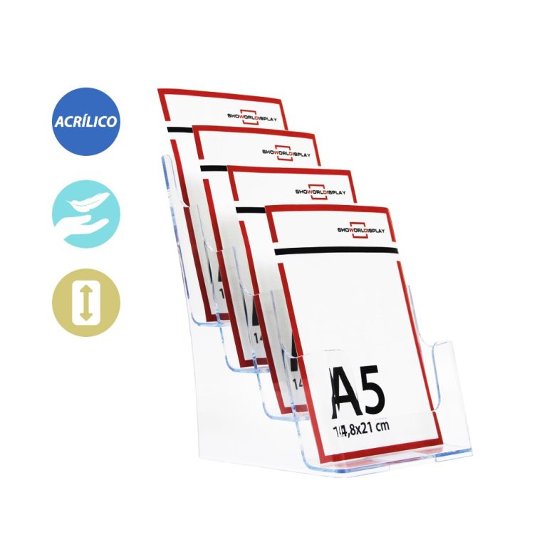 PORTAFOLLETOS 1 LINEA 4 FILAS A5