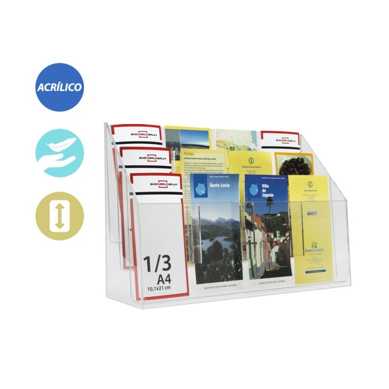 PORTAFOLLETOS SOBREMESA 4LINEAS 3FILAS