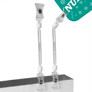 PORTAPRECIOS PINZA ESTRECHA 19.5cm. (en paquete de 5uds)