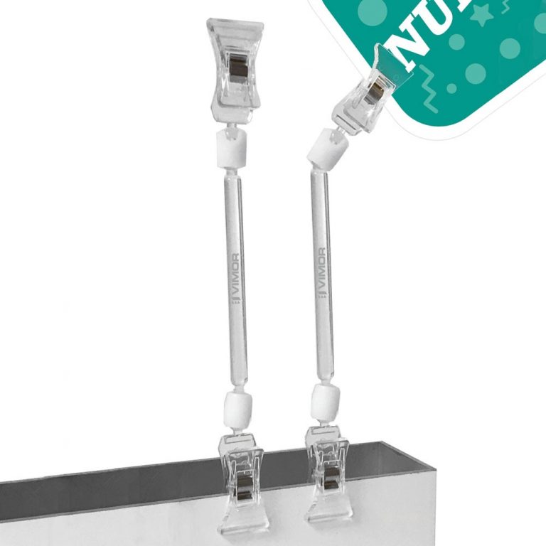 PORTAPRECIOS PINZA ESTRECHA 19.5cm. (en paquete de 5uds)