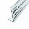 PORTAPRECIOS PERFIL PLASTICO 1320mmx50mm PARA CRISTAL 8mm