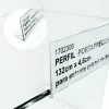 PORTAPRECIOS PERFIL PLASTICO 1320mmx50mm PARA CRISTAL 8mm