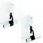 PORTAPRECIOS PINZA TUBO REDONDO (en paquete de 5uds)