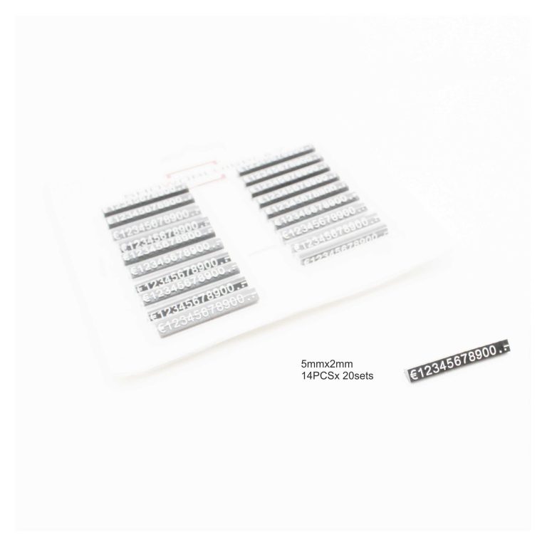 MARCAPRECIOS JUEGO DE 14PCSx 10sets PEQUEÑO