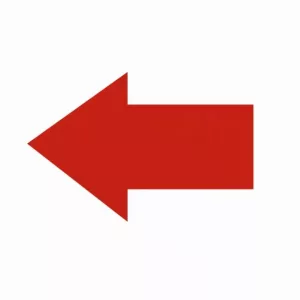 CARTELES INFORMACION FLECHA ADHESIVA PARA SUELO 15CM