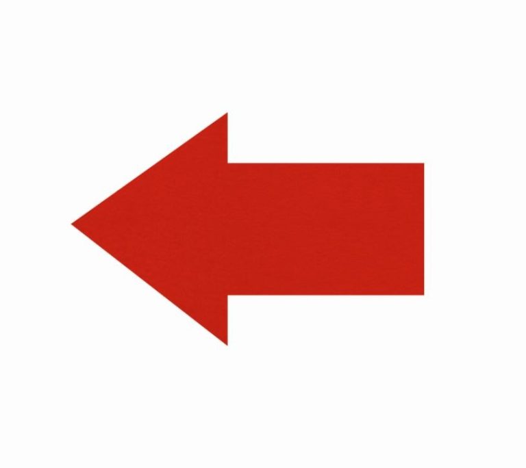 CARTELES INFORMACION FLECHA ADHESIVA PARA SUELO 15CM