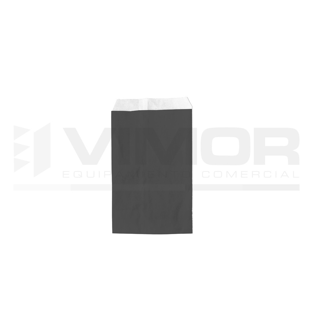 100 SOBRES ESTUCADO BRILLO CON FUELLE 10+4X22 NEGRO