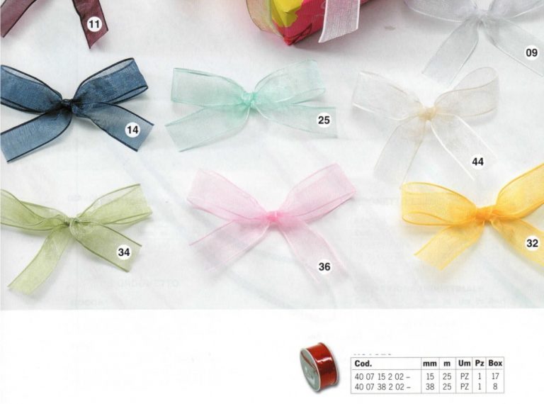 ROLLO 25mt CINTA ORGANZA 15mm