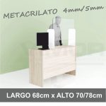MAMPARA PROTECTORA MOSTRADOR ADAPTABLE EN 2 ALTURAS 67.5cms