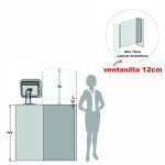 MAMPARA PROTECTORA MOSTRADOR ADAPTABLE EN 2 ALTURAS 67.5cms