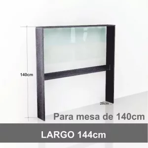 MAMPARA MESA MARCO MADERA 20cms