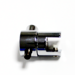 SOPORTE SIMPLE PANEL INCLINABLE CABLE CROMADO GRUESO MAX. 8mm