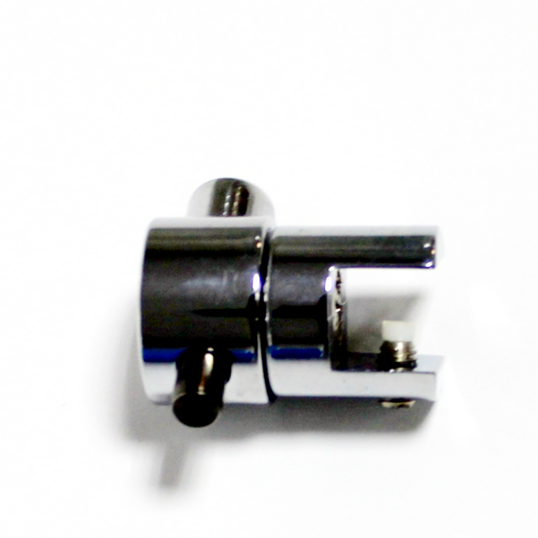 SOPORTE SIMPLE PANEL INCLINABLE CABLE CROMADO GRUESO MAX. 8mm