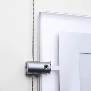 GRAPA PARA PORTACARTEL PARA CABLE MAX. 4mm SISTEMA CABLE