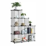 REJISET 9 HUECOS ESCALERA NEGRO 105cm 35cm 175cm