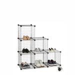 REJISET 6 HUECOS ESCALERA NEGRO 105cm 35cm 35cm