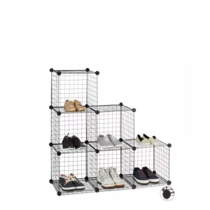 REJISET 6 HUECOS ESCALERA NEGRO 105cm 35cm 35cm