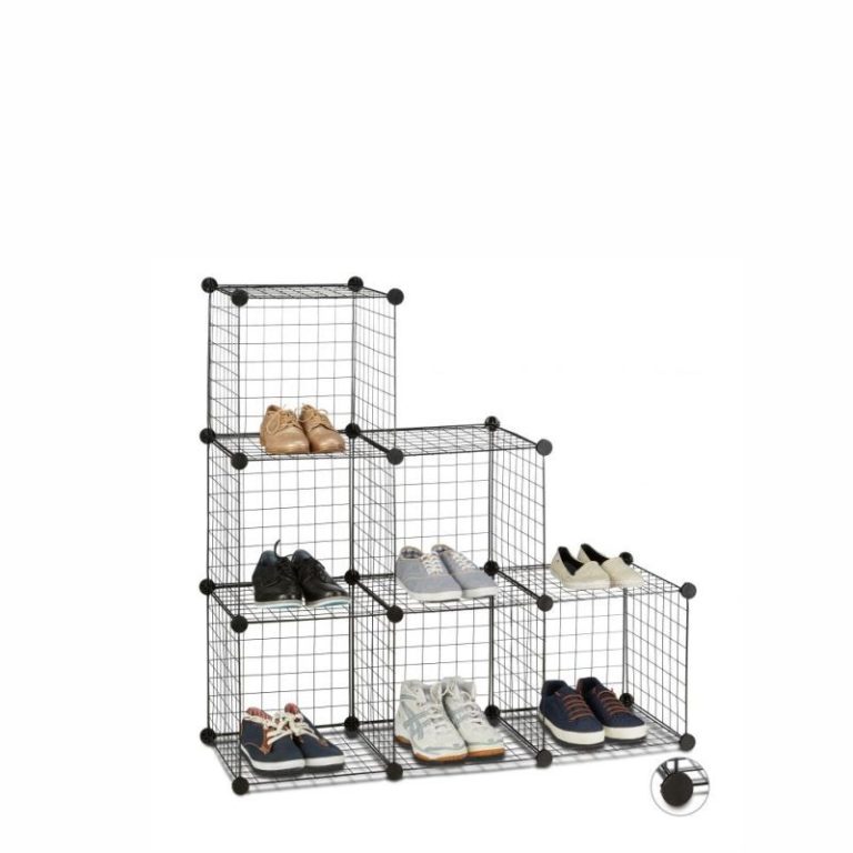 REJISET 6 HUECOS ESCALERA NEGRO 105cm 35cm 35cm