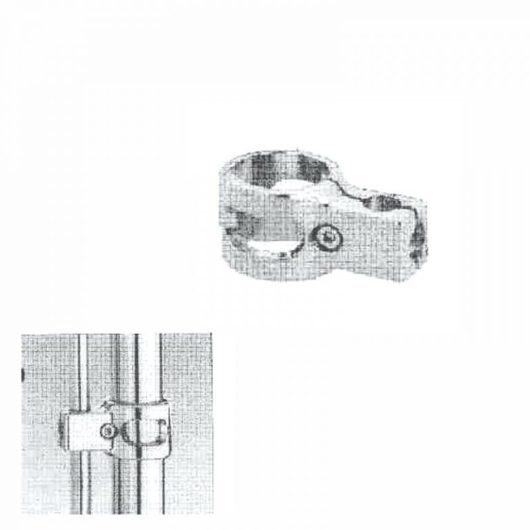 ABRAZADERA 2 TUBOS 50mm / 25mm