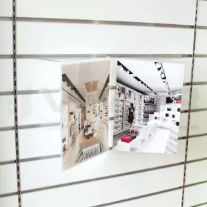 PORTACARTEL DERECHA 30X21c A-30cm DERECHA B-21cm SISTEMA LAMAS