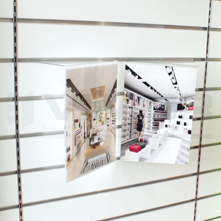 PORTACARTEL DERECHA 30X21c A-30cm DERECHA B-21cm SISTEMA LAMAS