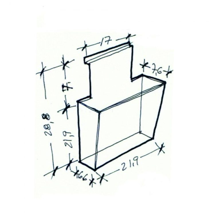PORTAFOLLETOS METACRILATO 6,6cm fondo 28,8cm ancho 21,9cm alto