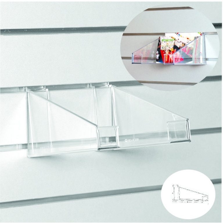 Cesta inclinada de metacrilato para lama