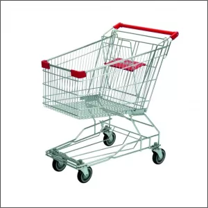 CARROS SUPERMERCADO 100L. CON PORTA BEBE CROMADO