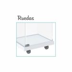 VITRINA CRISTAL 8mm TEMPLADO, 5 ESTANTES 1020x460x1900