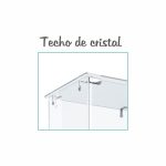 VITRINA CRISTAL 8mm TEMPLADO, 5 ESTANTES 460x460x1900