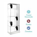 VITRINA CRISTAL 8mm TEMPLADO, 5 ESTANTES 700x460x1900