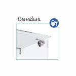 VITRINA CRISTAL 8mm TEMPLADO, 5 ESTANTES 700x460x1900