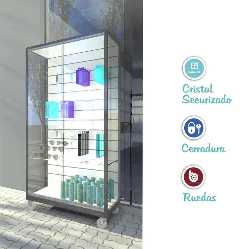 VITRINA TERRAZA CON LAMA T2